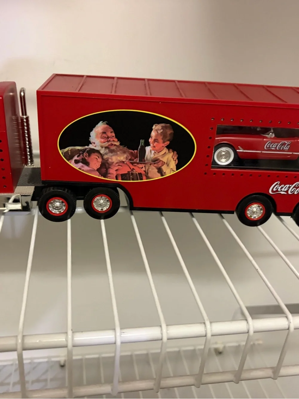Coca Cola bright red